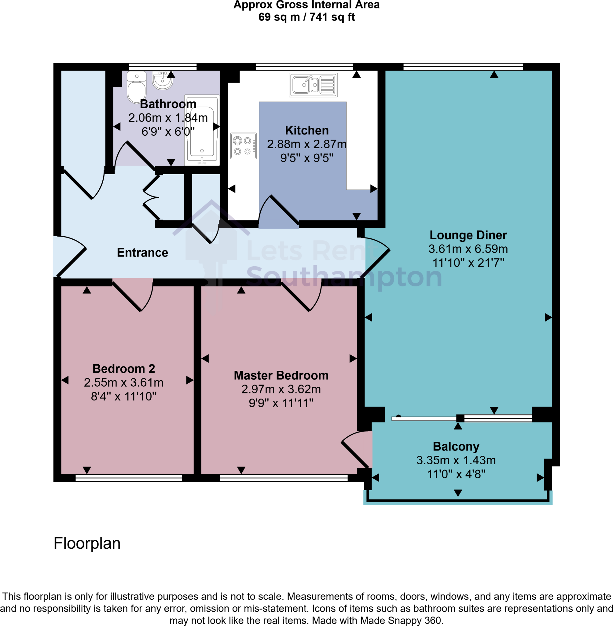 70, The Parkway, SO16 floorplan