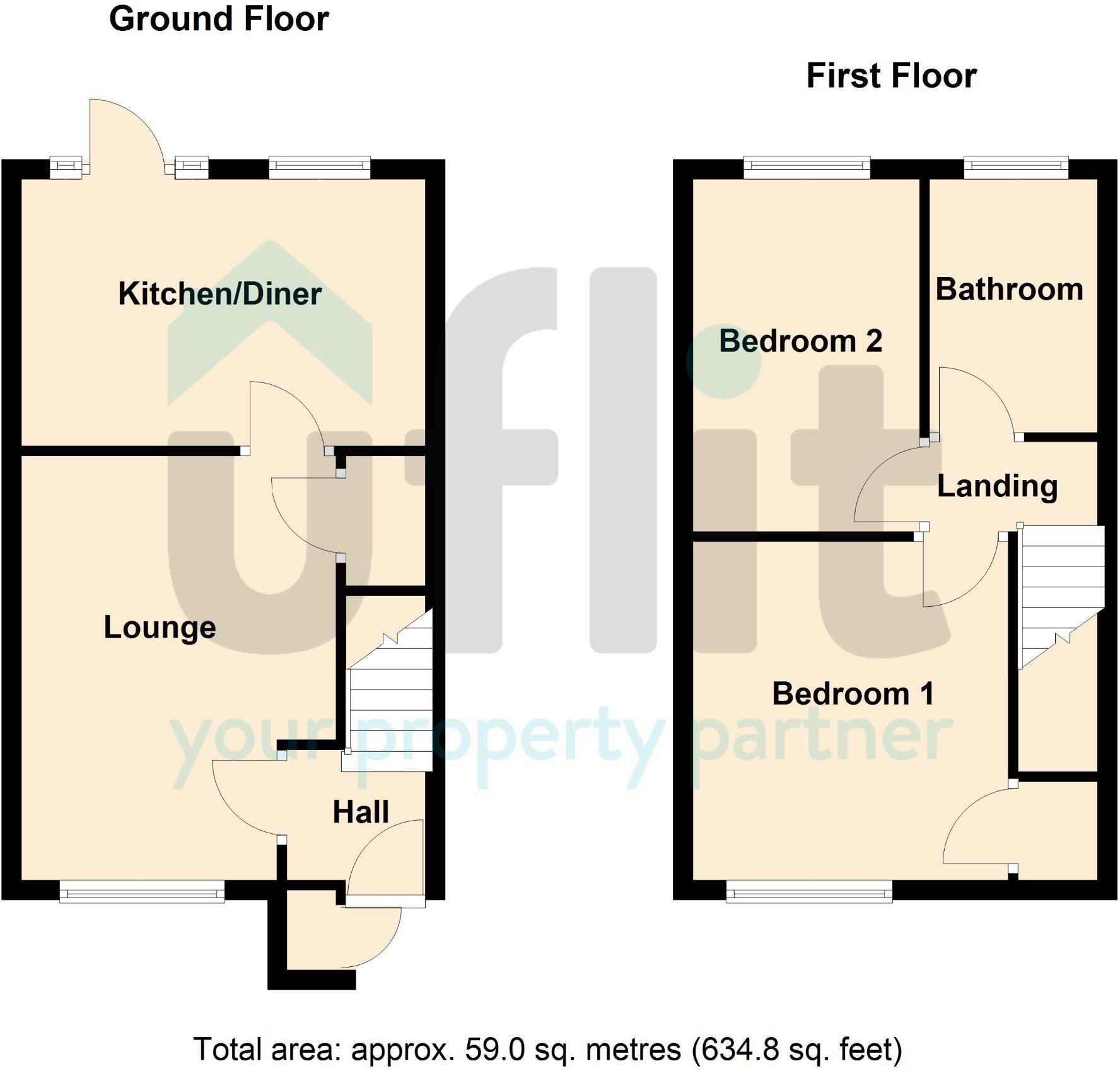 Kirkcroft Close, Thorpe Hesley, Rotherham floorplan