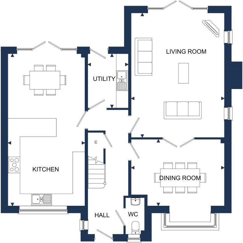 Plot 10 Thornwood, Athelstans Meadow, Little Dewchurch, Herefordshire, HR2 floorplan