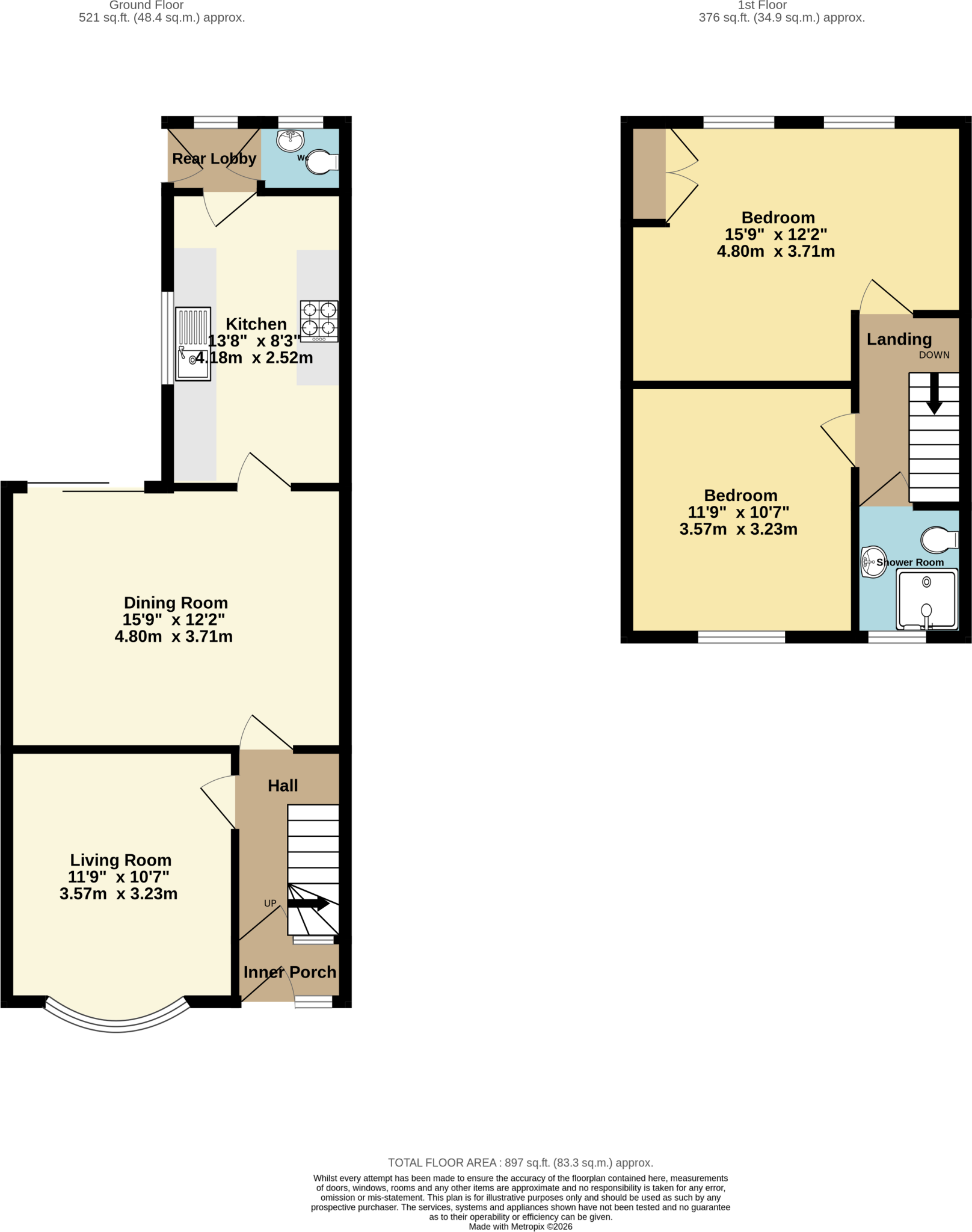 Cooperage Road, Redfield, Bristol, BS5 floorplan