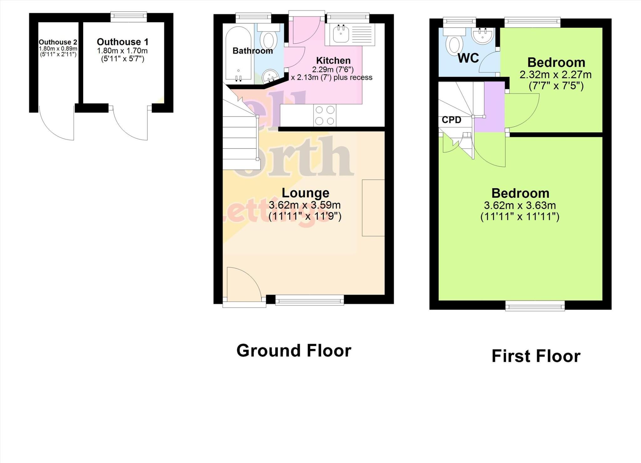 William Street, Millhead floorplan