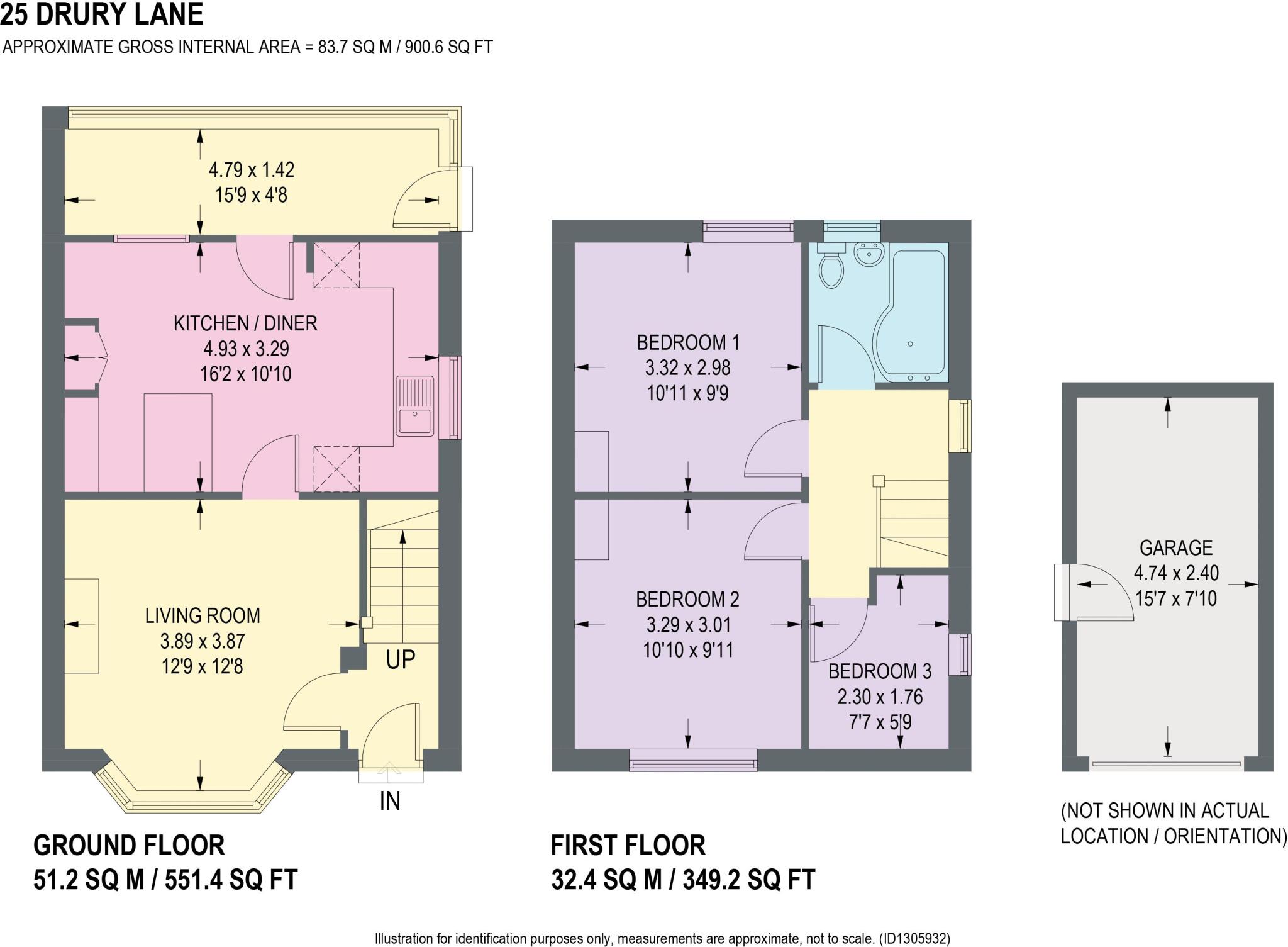 Drury Lane, Coal Aston, Dronfield floorplan