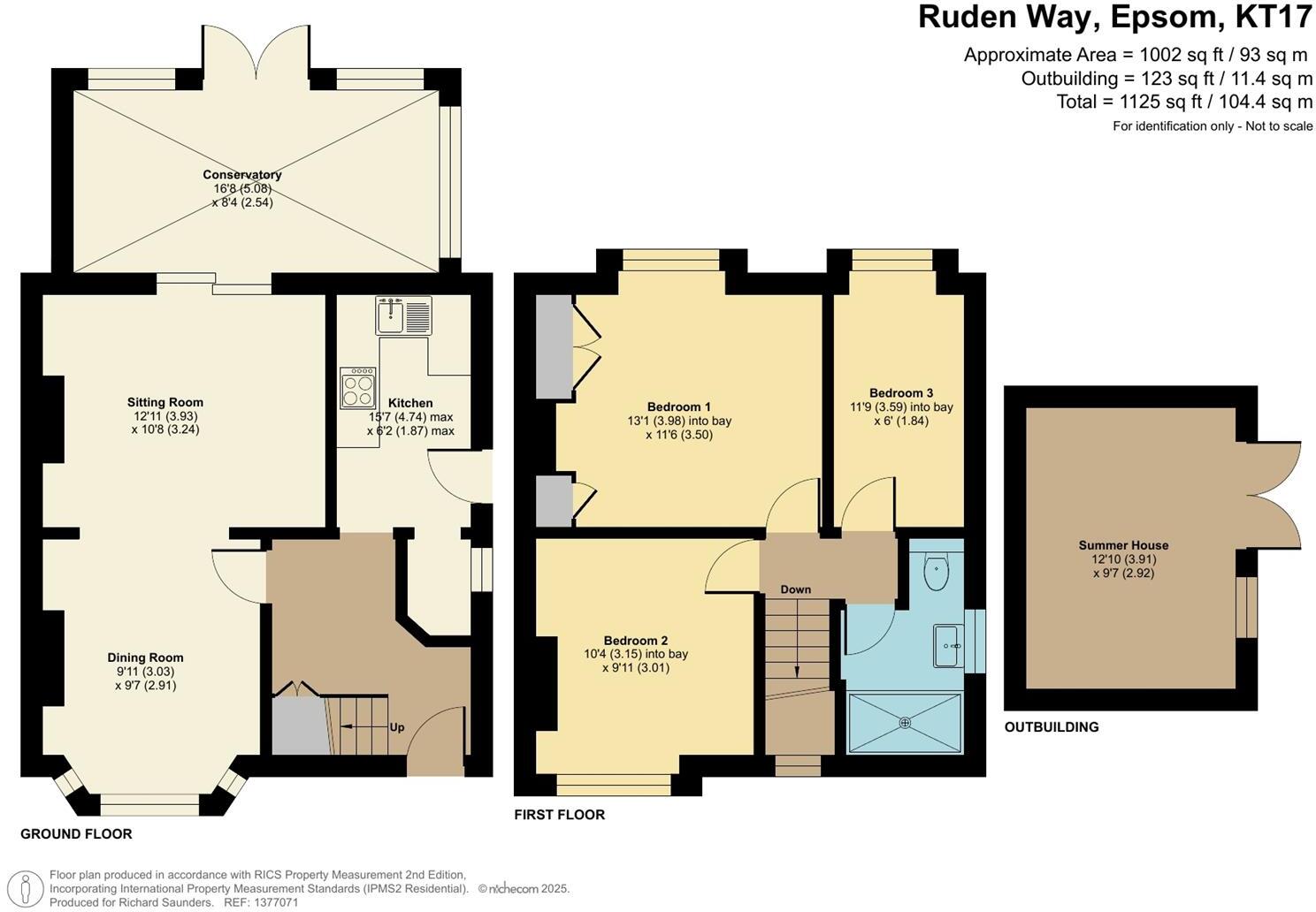 Ruden Way, Epsom floorplan