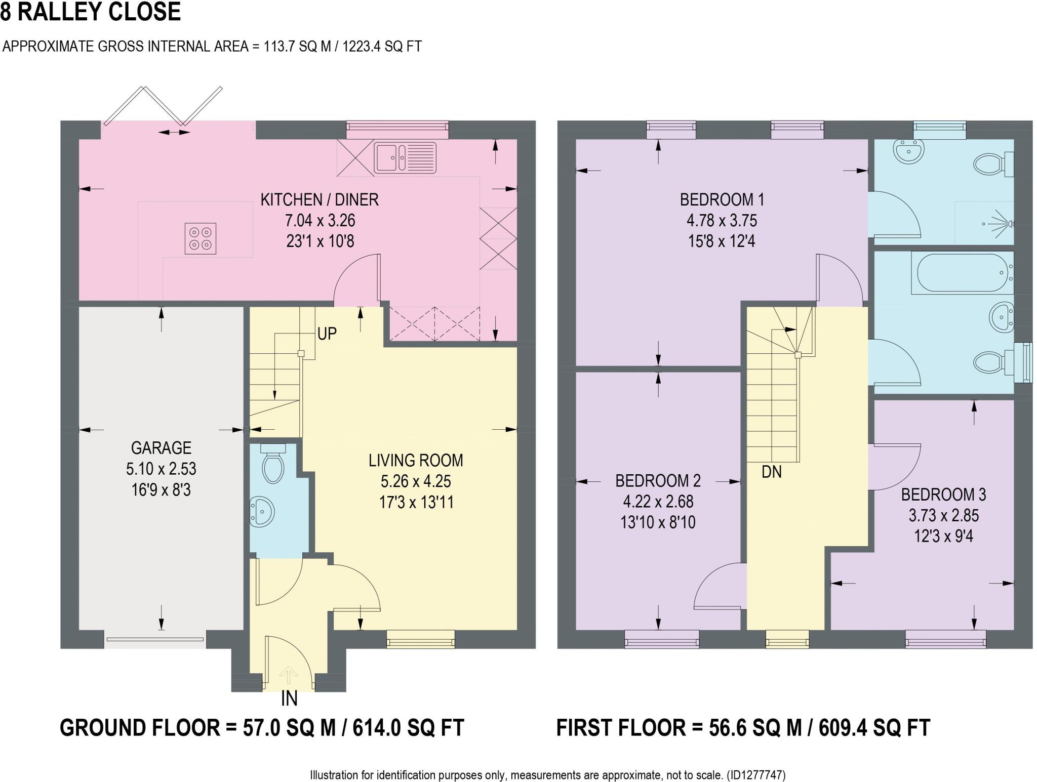 Ralley Close, Holmewood, Chesterfield floorplan