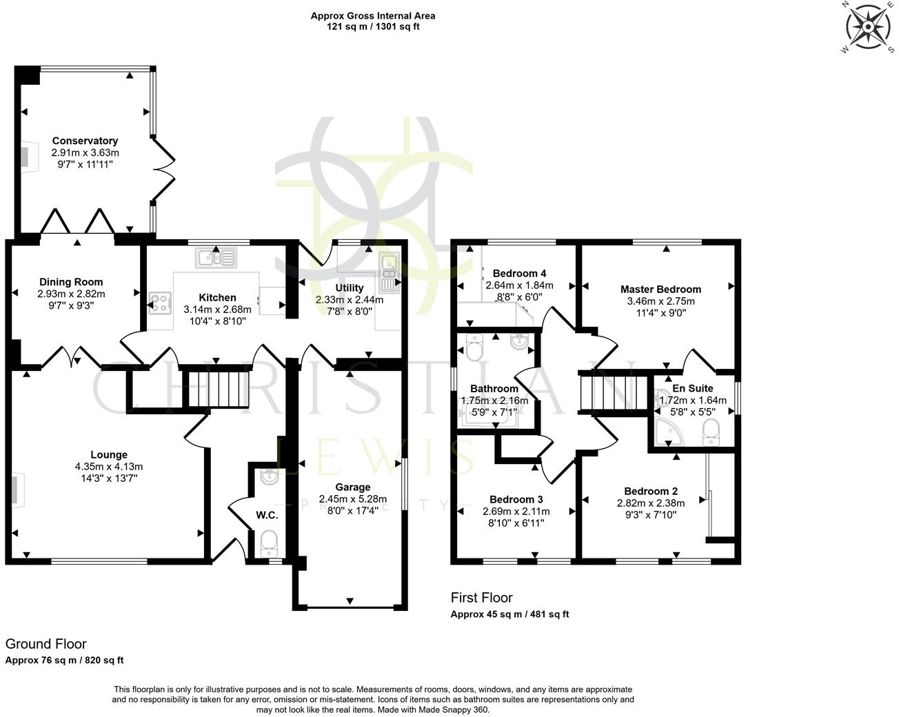Celandine Way, Evesham floorplan