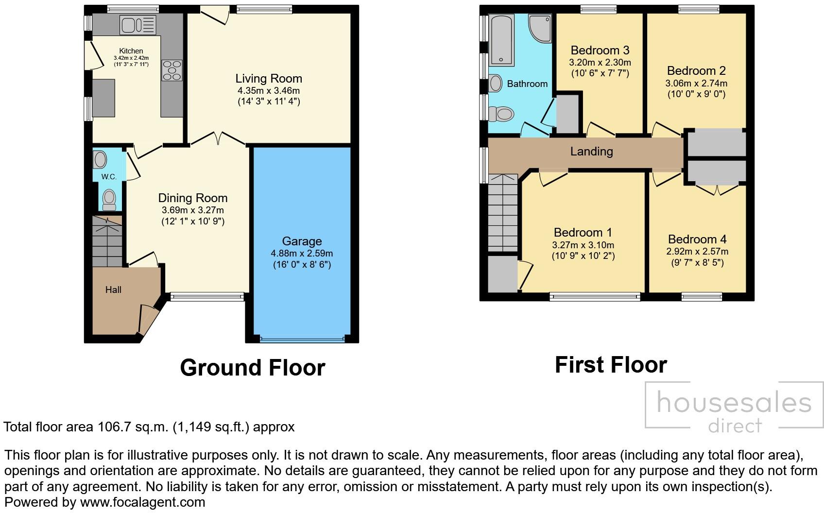 Rosslyn Crescent, Luton, LU3 floorplan