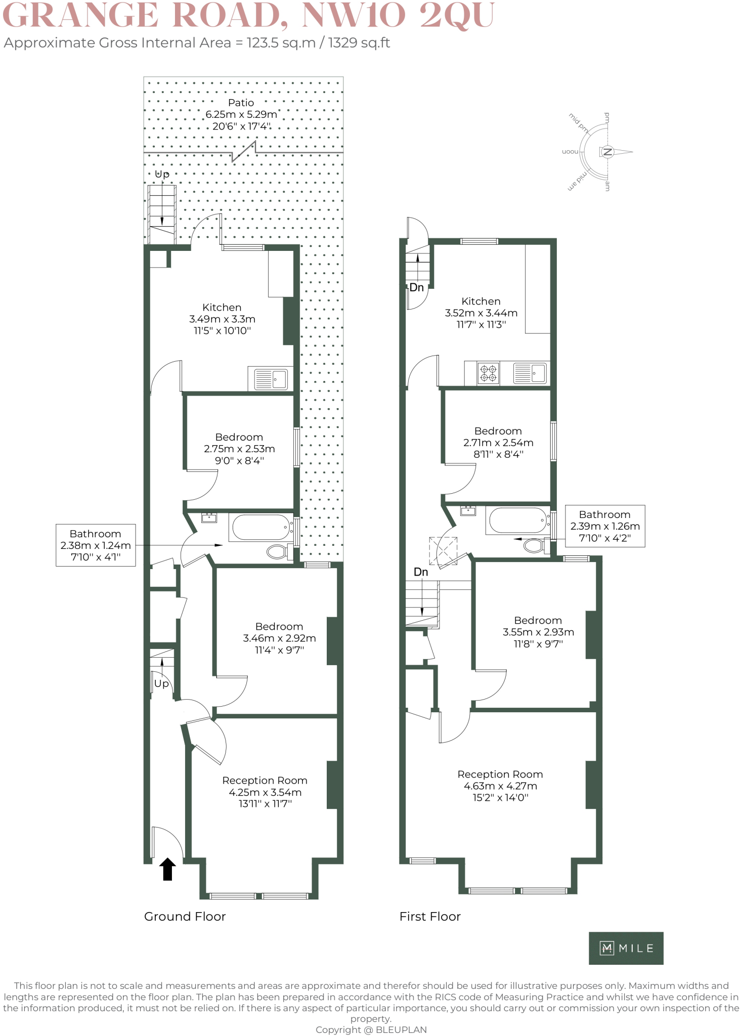 Grange Road, London NW10 floorplan