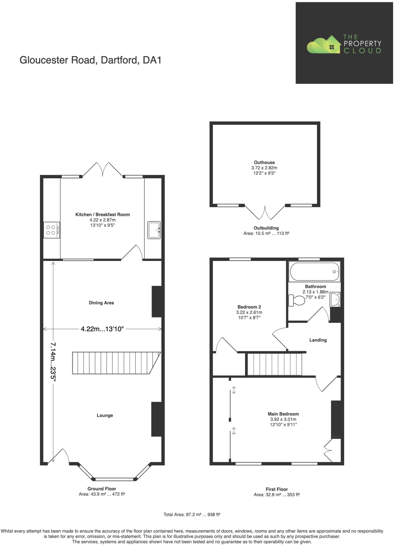 Gloucester Road, Dartford, Kent, DA1 floorplan