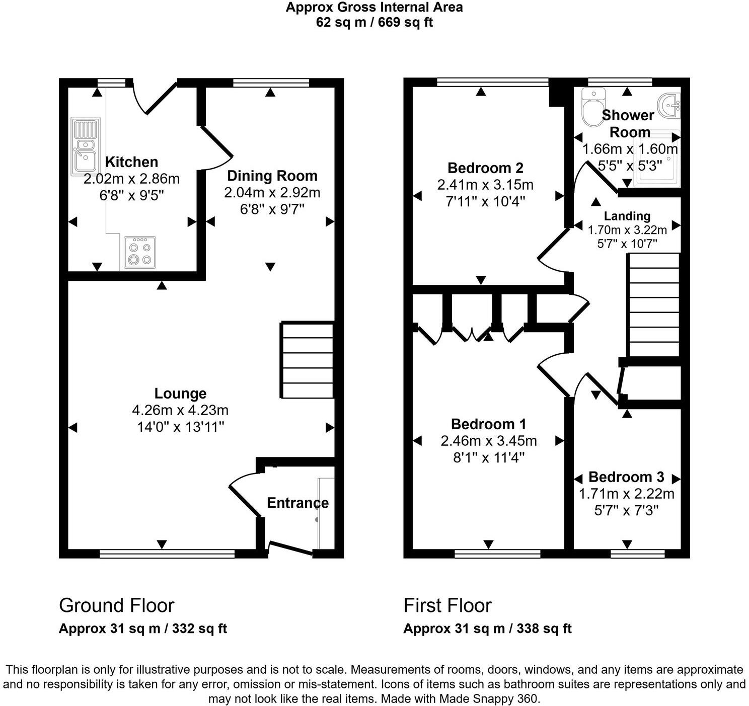 20 Titchfield Way, Girdle Toll, Irvine, KA11 1PP floorplan
