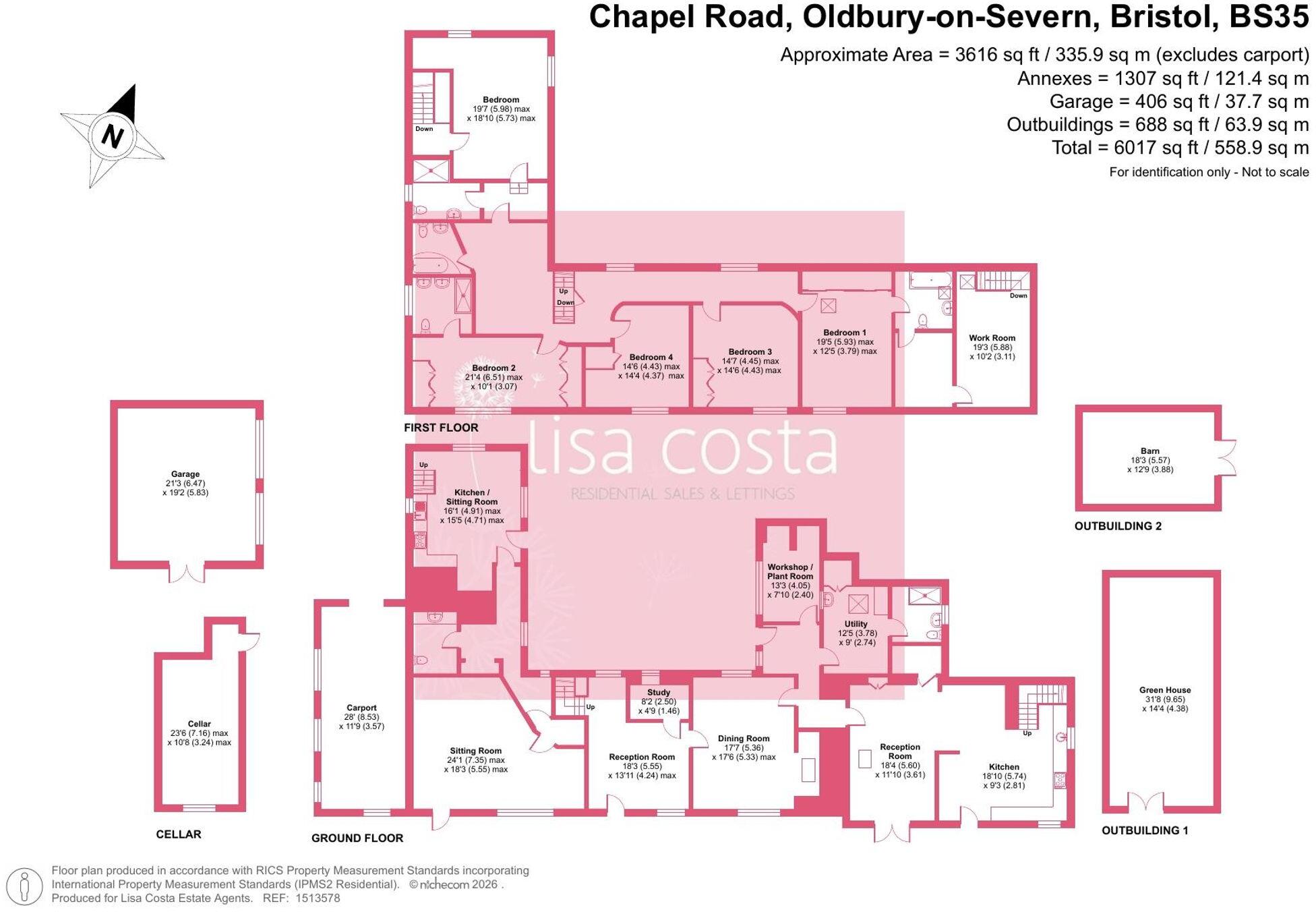 Chapel Road, Oldbury-On-Severn, BS35 floorplan
