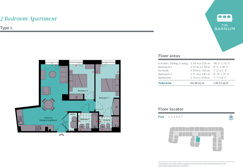 The Barnum, Nottingham Nottingham NG2 floorplan