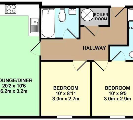 Trinity Court, Trinity Court Flat 7, LEEDS, West Yorkshire, England,, Leeds floorplan