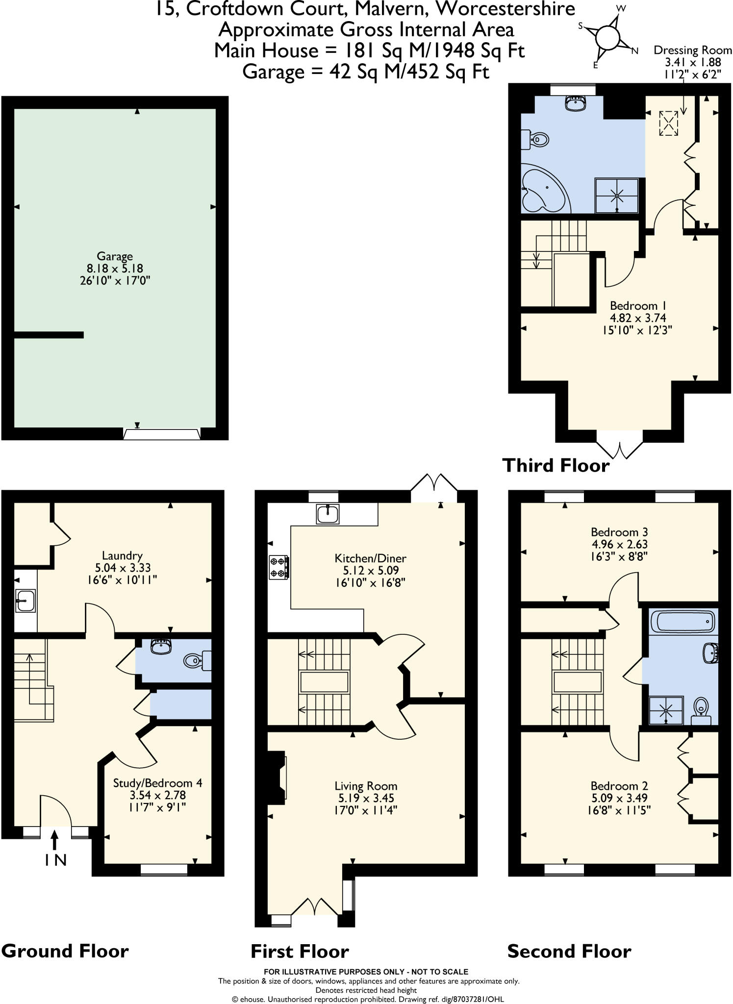 Croftdown Court, Malvern, Worcestershire, WR14 floorplan