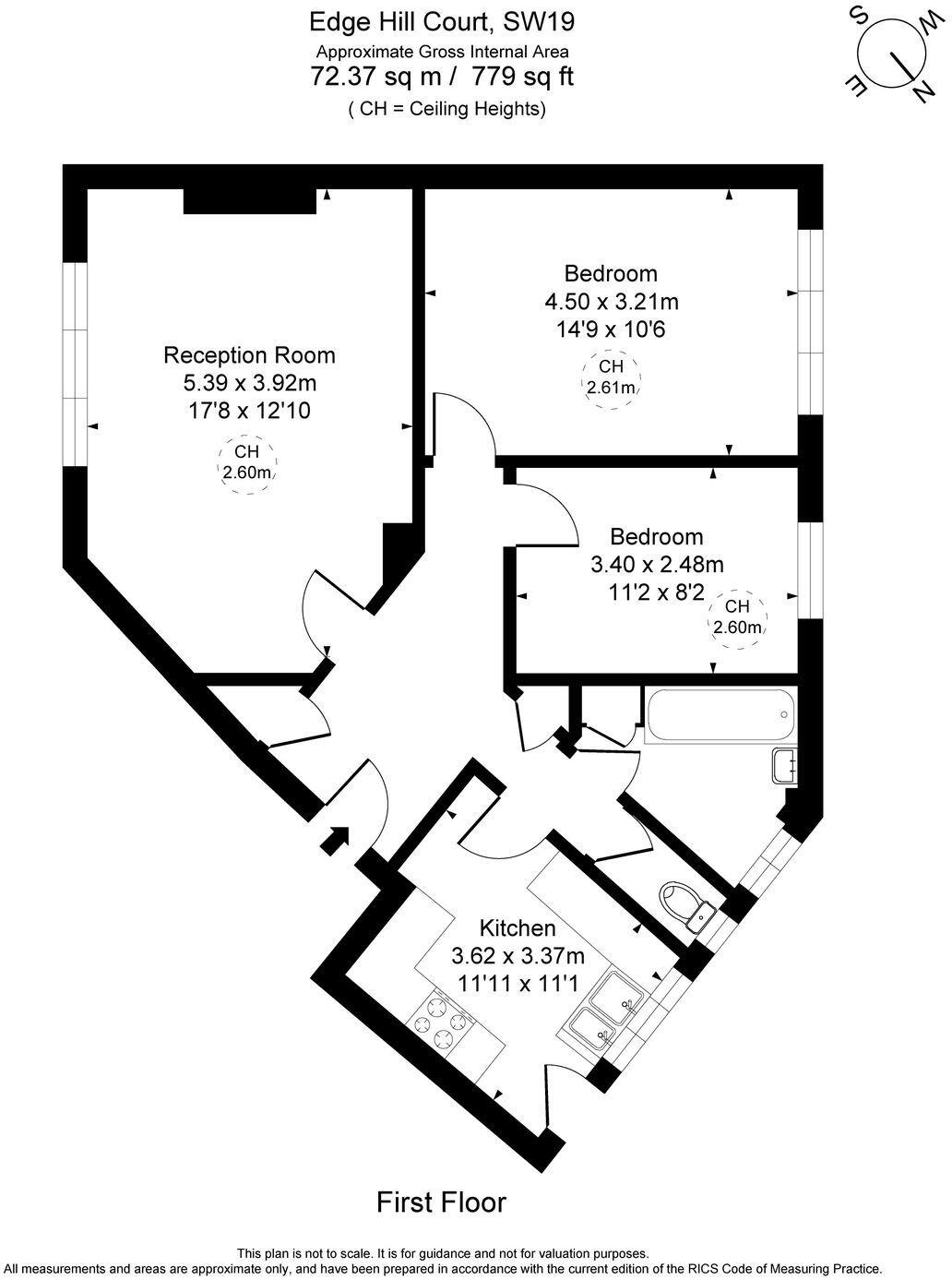 Edge Hill, Wimbledon, SW19 floorplan