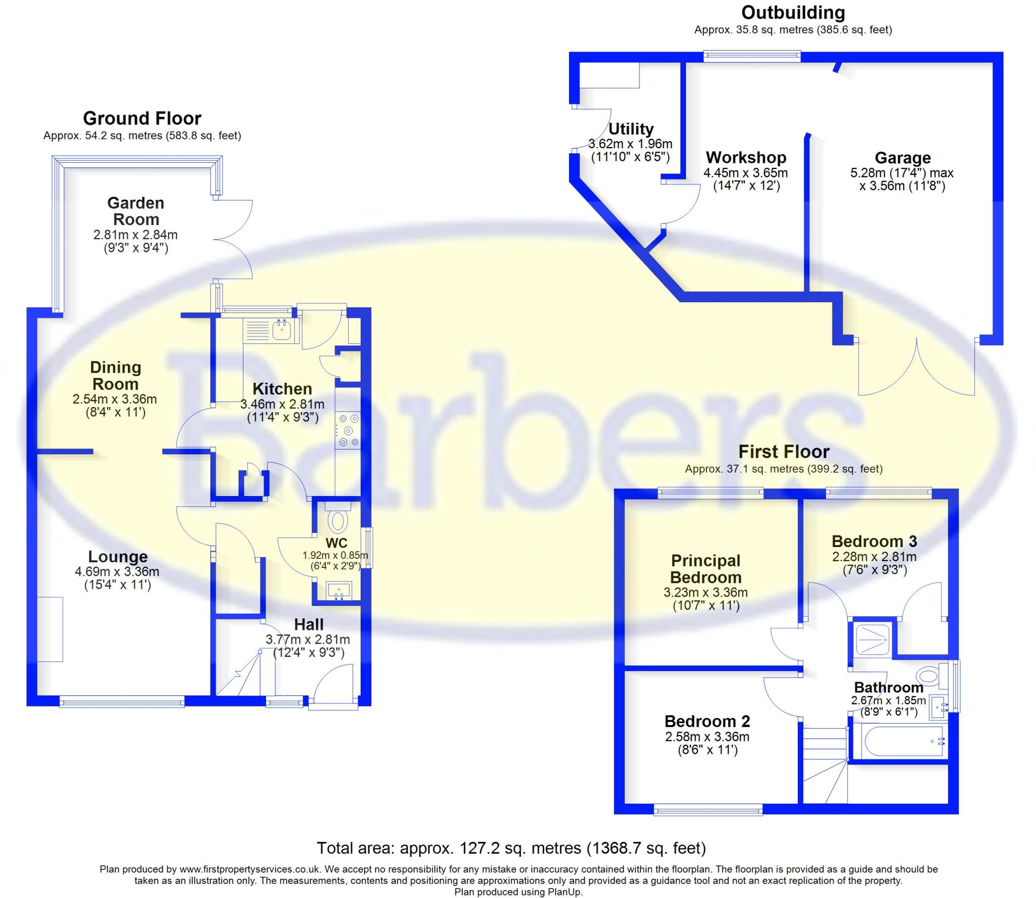 6, Maple Drive, Loggerheads floorplan