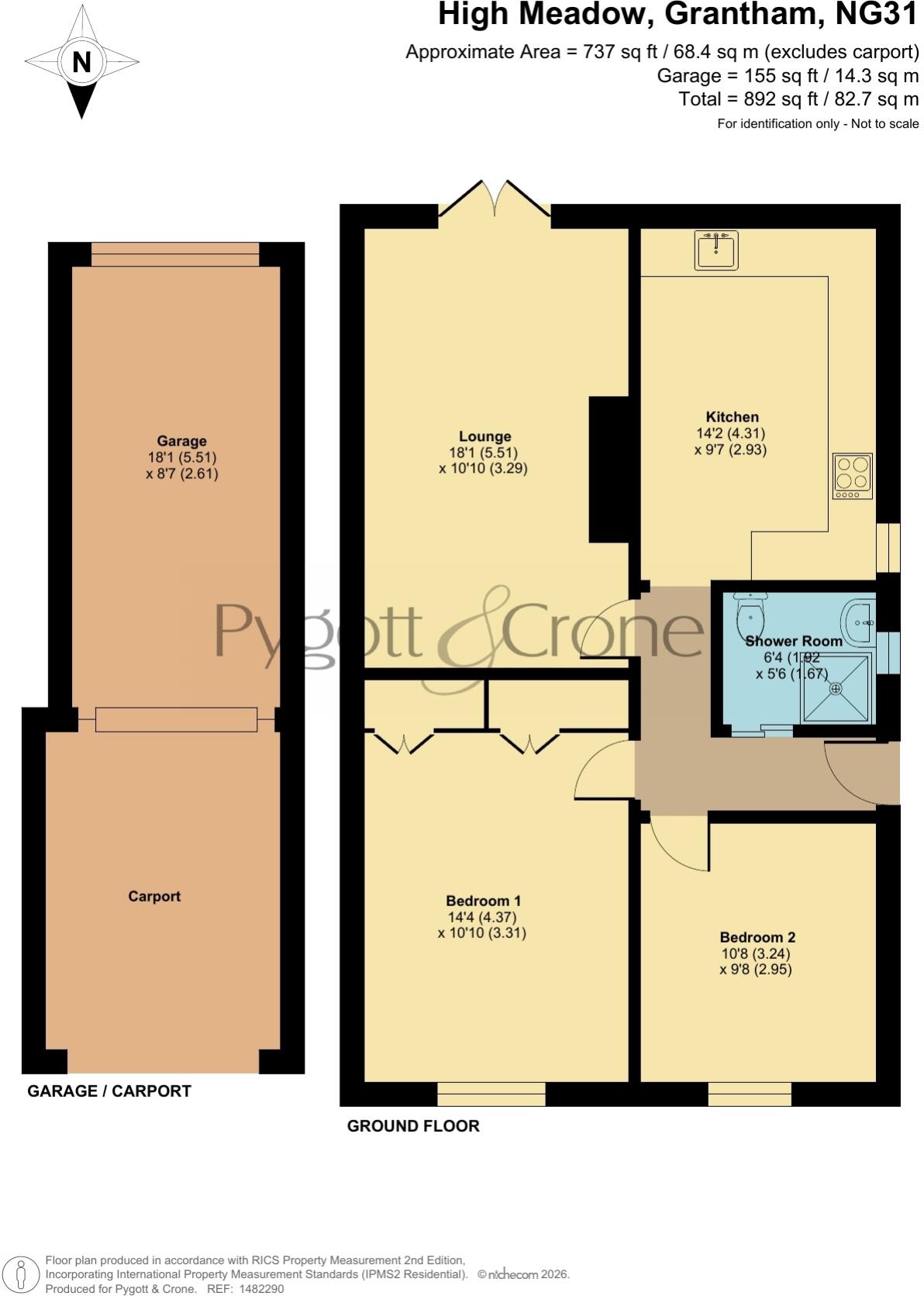 High Meadow,  floorplan