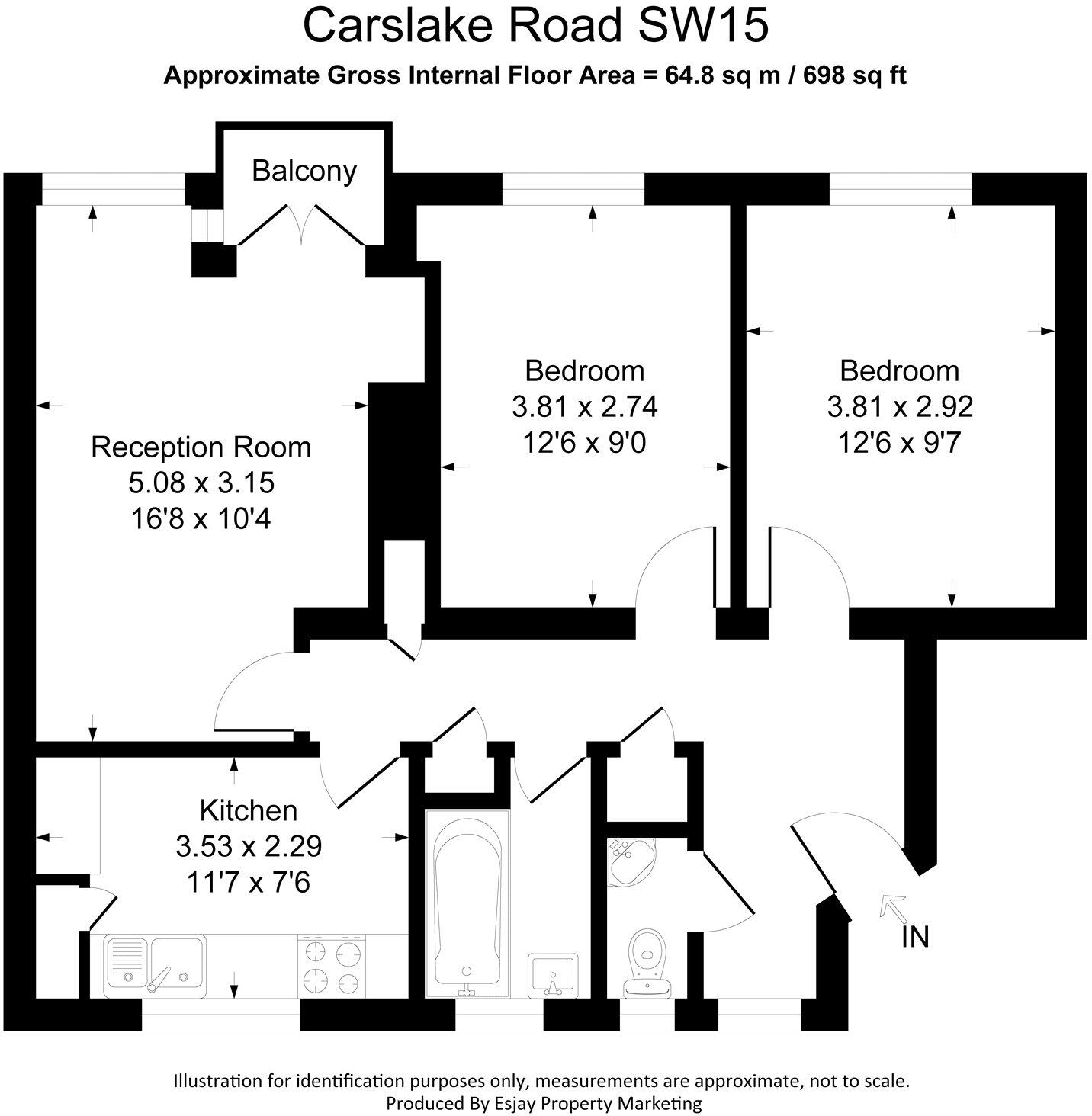 Carslake Road, London, SW15 floorplan