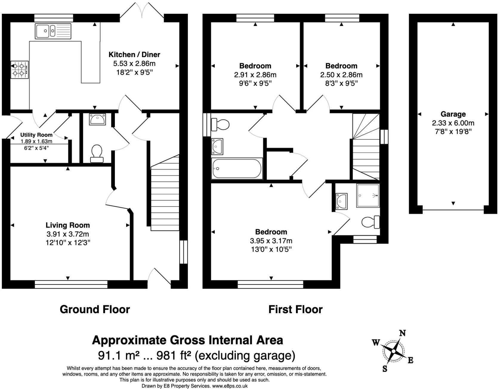 Patrick Steptoe Close, Witney floorplan