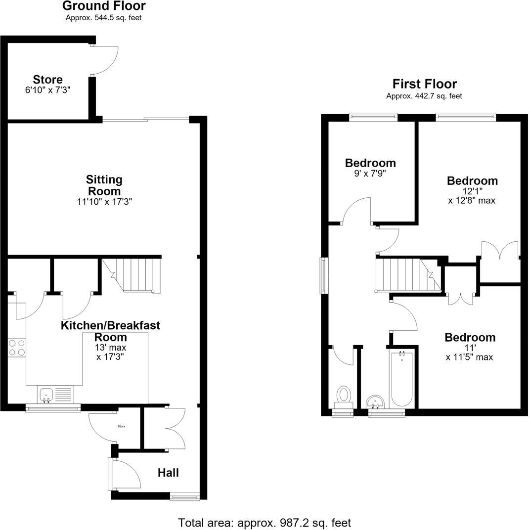 Clover Dean, Chippenham floorplan