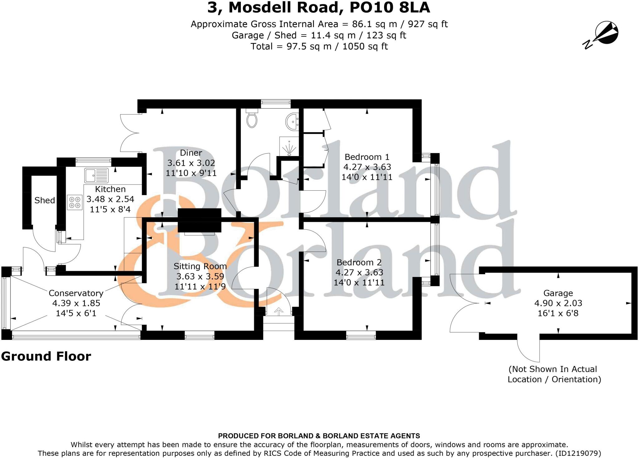 Mosdell Road, Southbourne floorplan