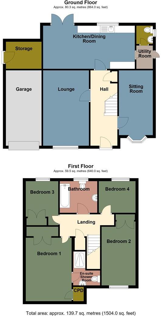 Priory Court, Neath floorplan
