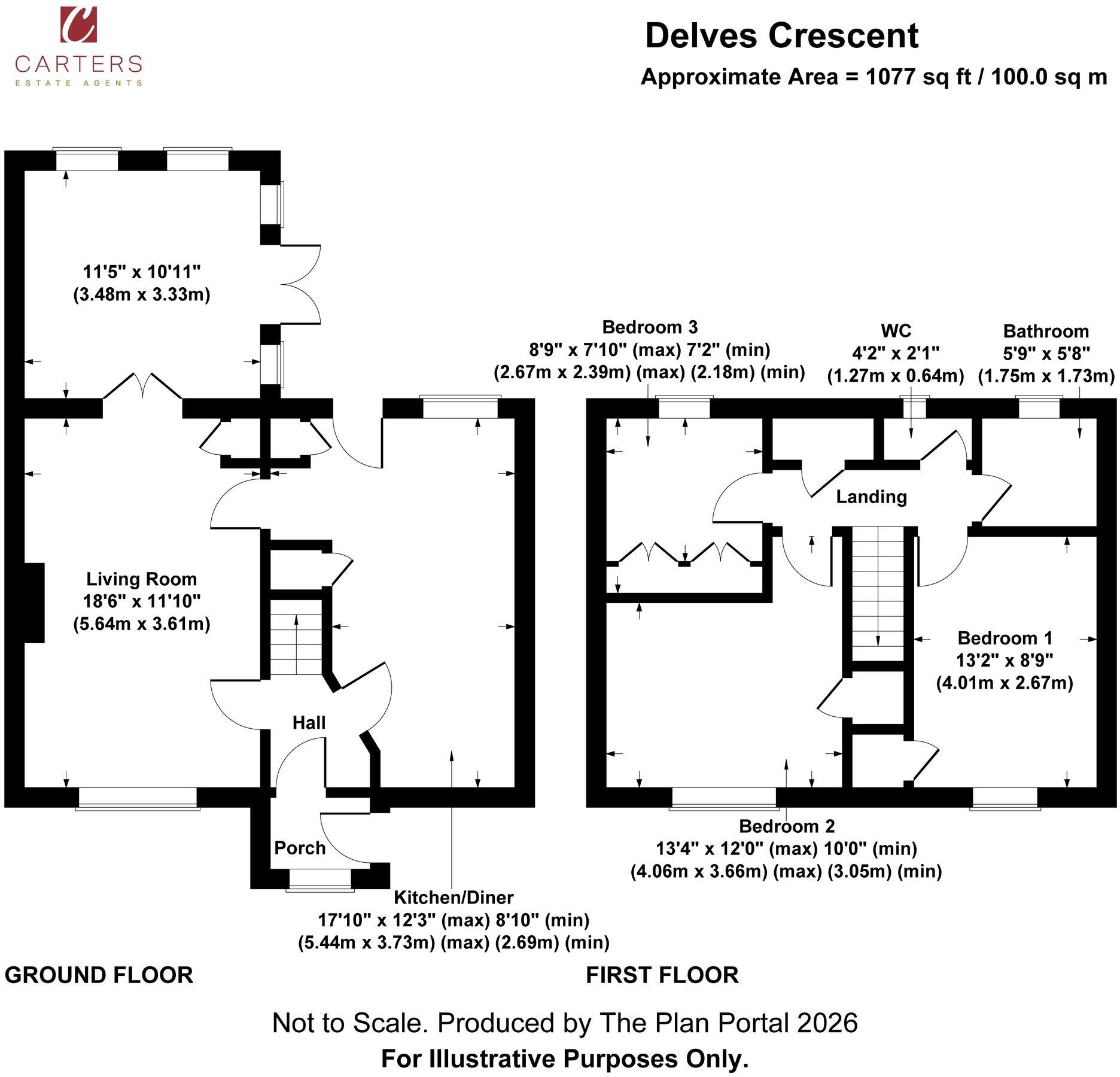 Delves Crescent, Wood End, CV9 floorplan