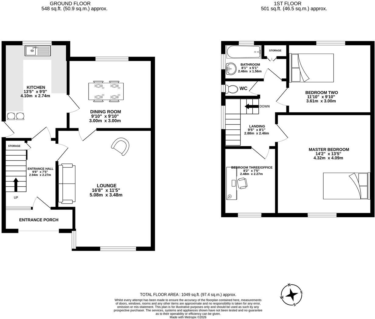Princess Way, Euxton, Chorley floorplan