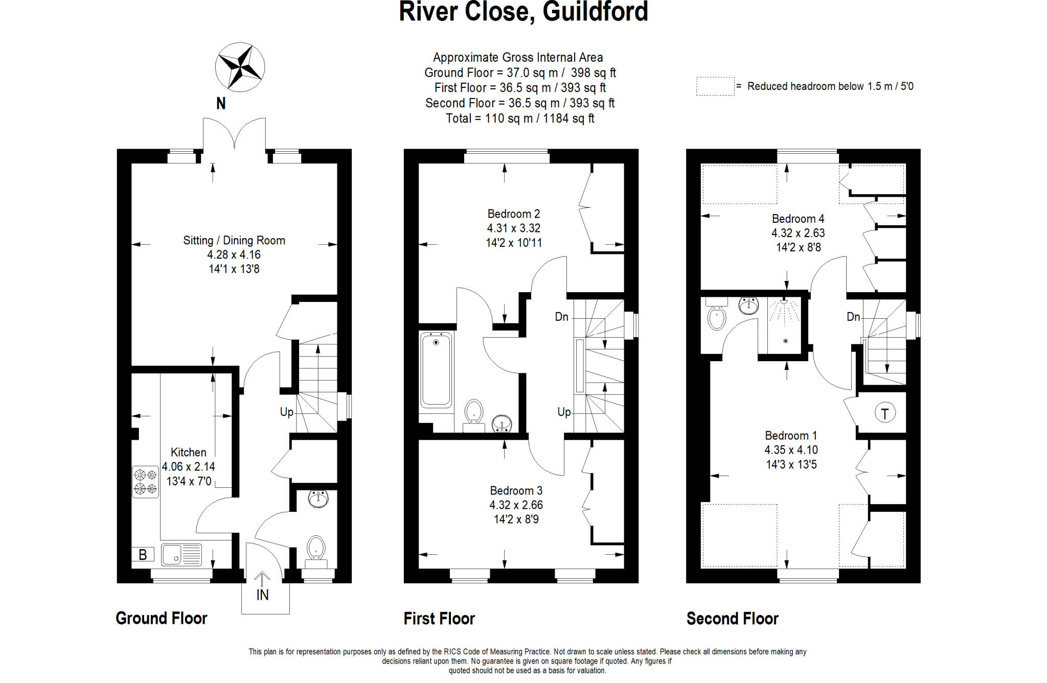 River Close, Guildford, Surrey floorplan