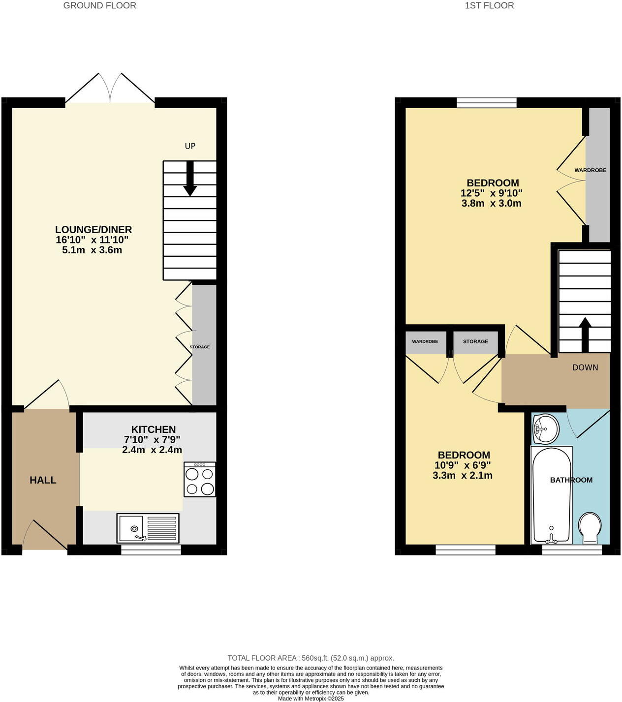 Oakland Close, Upton-upon-severn, Worcester, Worcestershire, WR8 floorplan