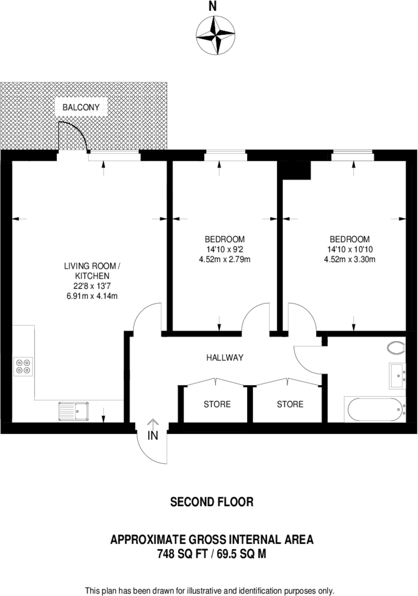 Cornwell House, East Ham, London, E6 floorplan