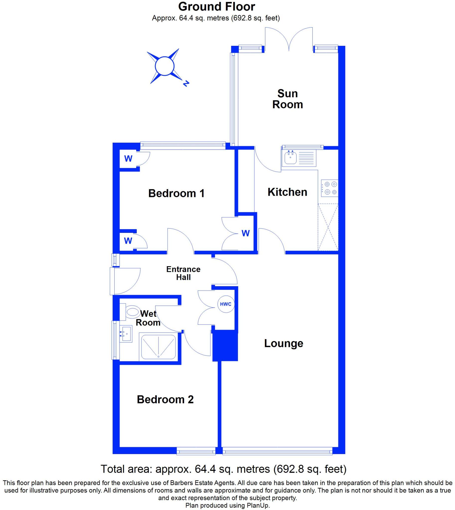 Melrose Gardens, Wellington, Telford, TF1 2BH  floorplan