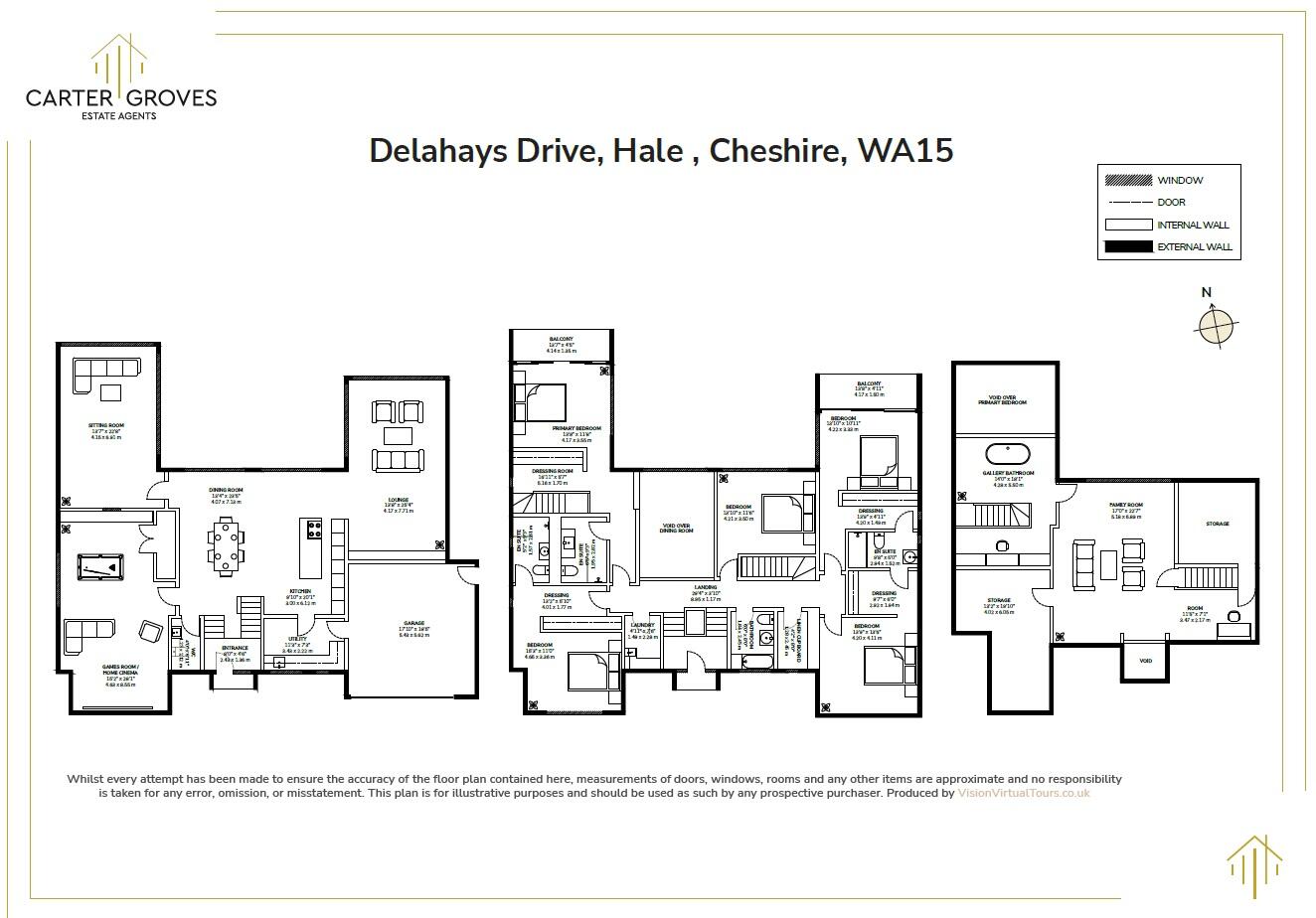 Delahays Drive, Hale, Altrincham, Greater Manchester, WA15 floorplan