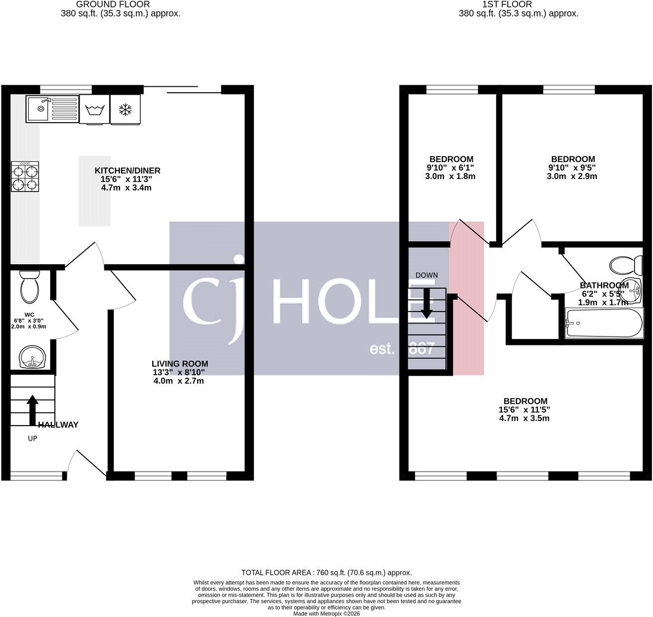 Rossiter Grange, Bishopsworth, Bristol, BS13 floorplan