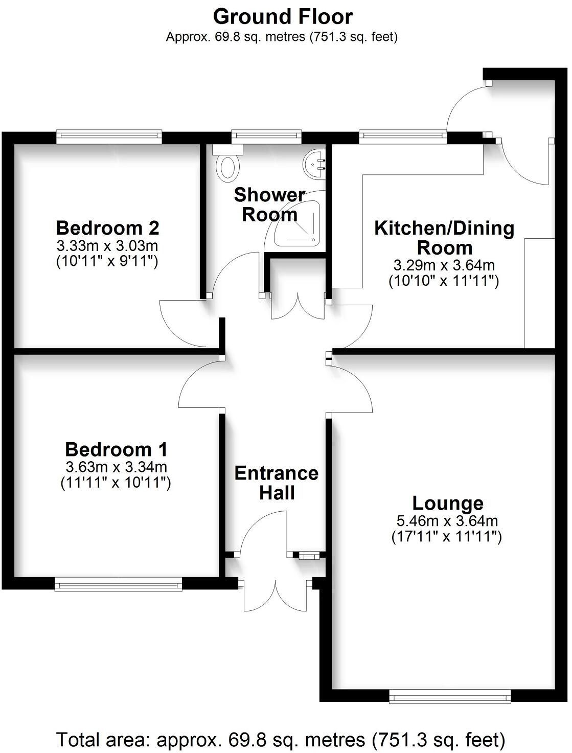 Longmeadow Drive, Dinas Powys, The Vale Of Glamorgan. CF64 4TA floorplan