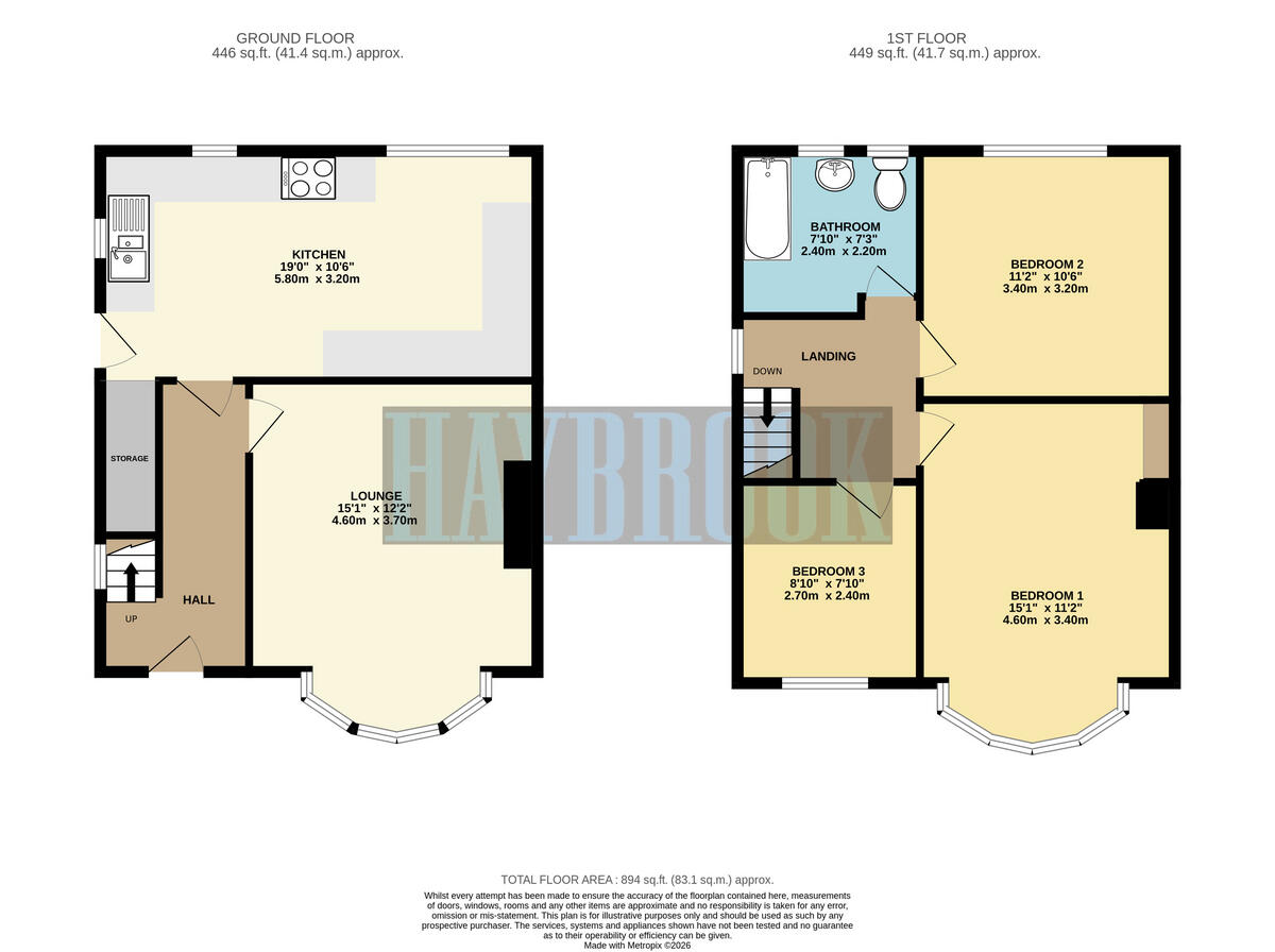 Hollybank Avenue, Sheffield floorplan