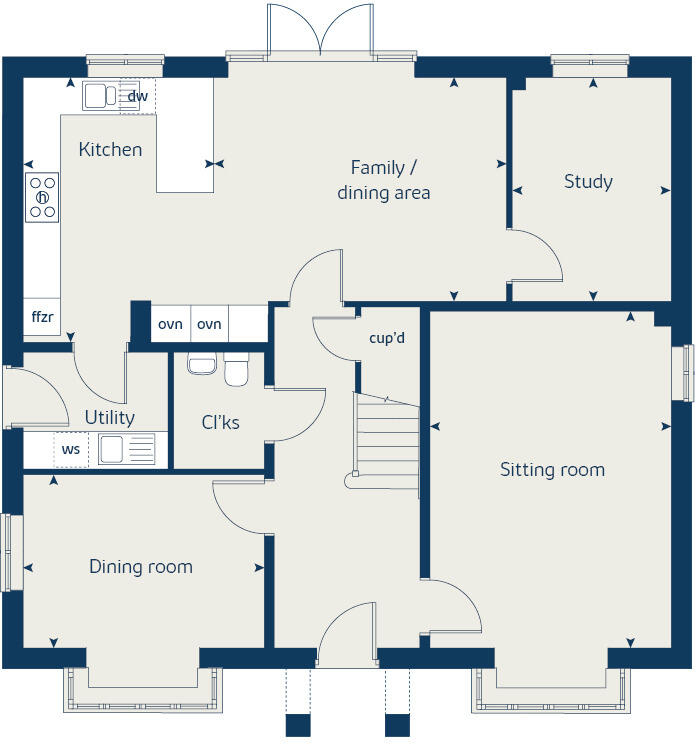 Ash Way, Newcastle-under-Lyme, 
Newcastle, 
Staffordshire, 
ST5
3UB
 floorplan
