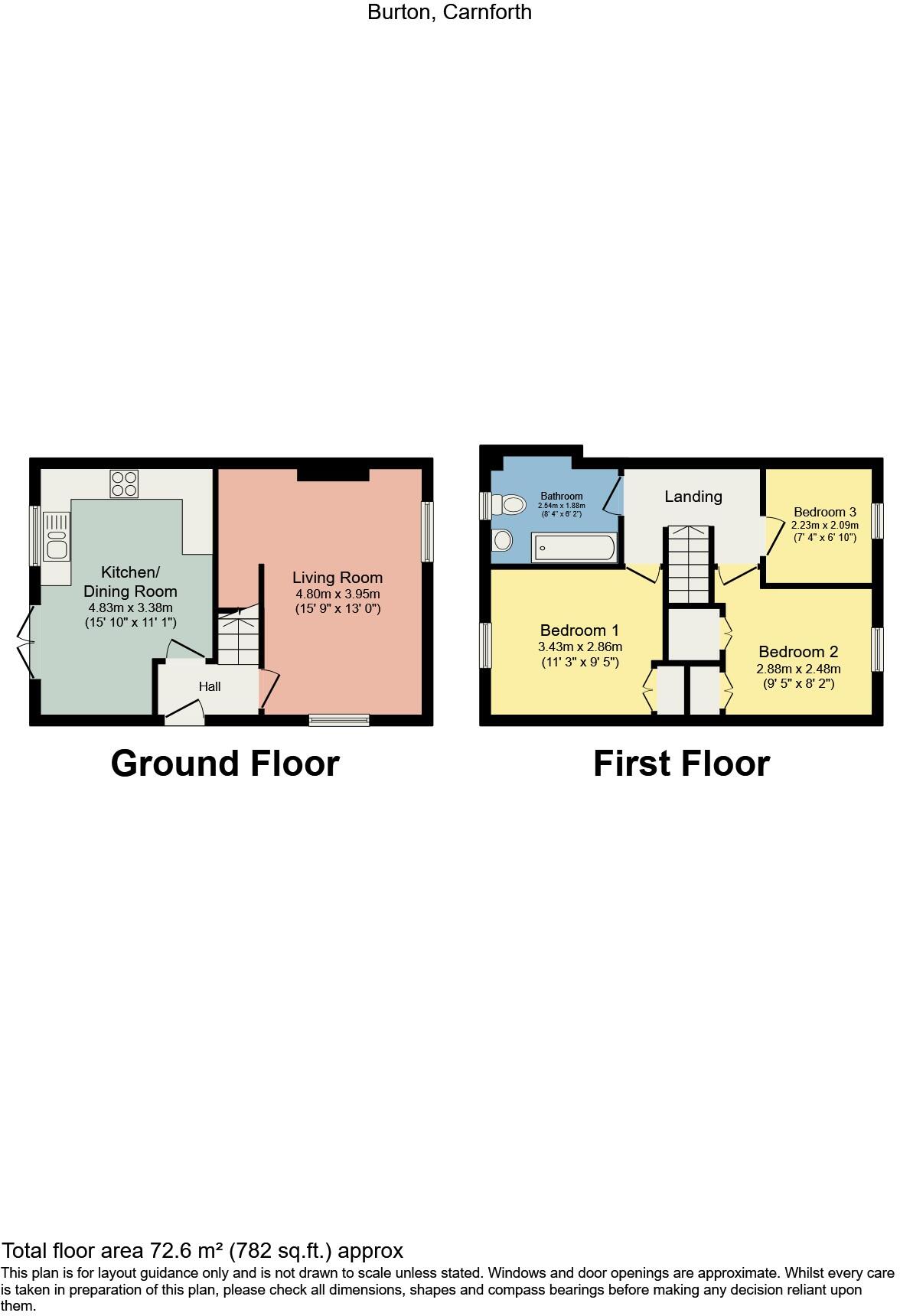 14 Glebe Close, Burton in Kendal, LA6 1PL  floorplan