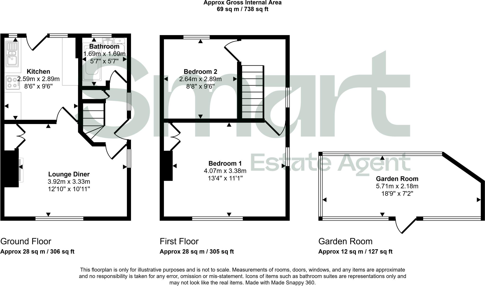 Hurst Avenue, Exeter floorplan