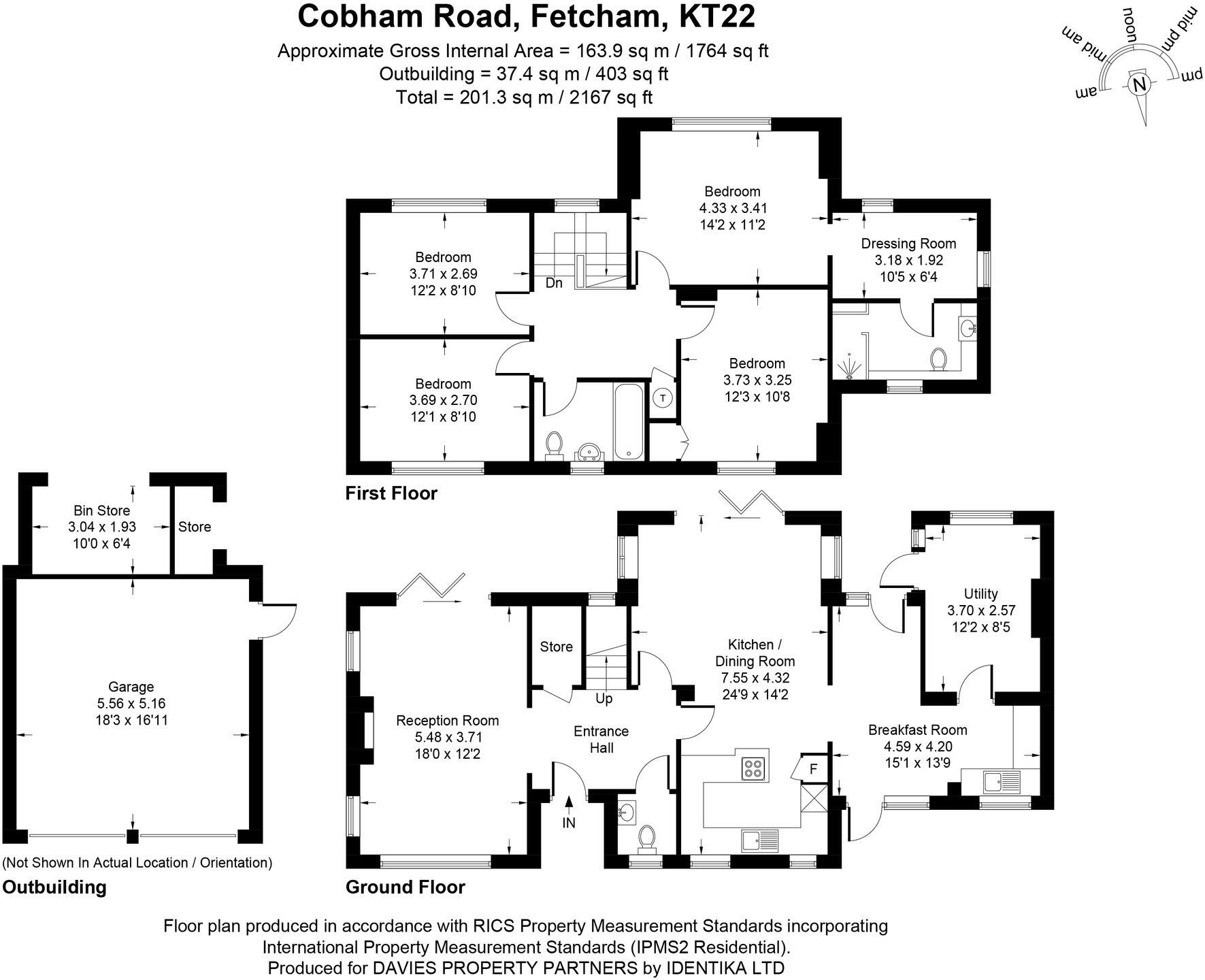 Cobham Road, Fetcham, KT22 floorplan