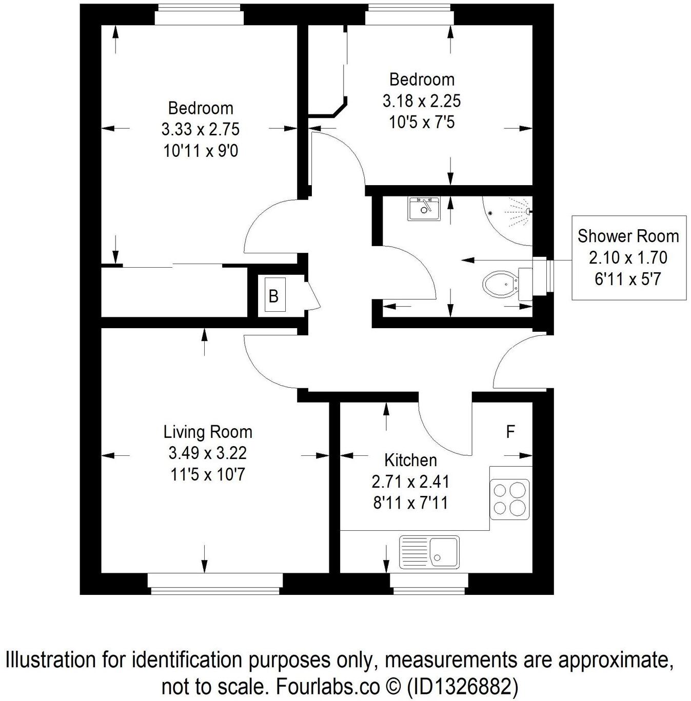 Gifford Court, Glenrothes, KY6 floorplan