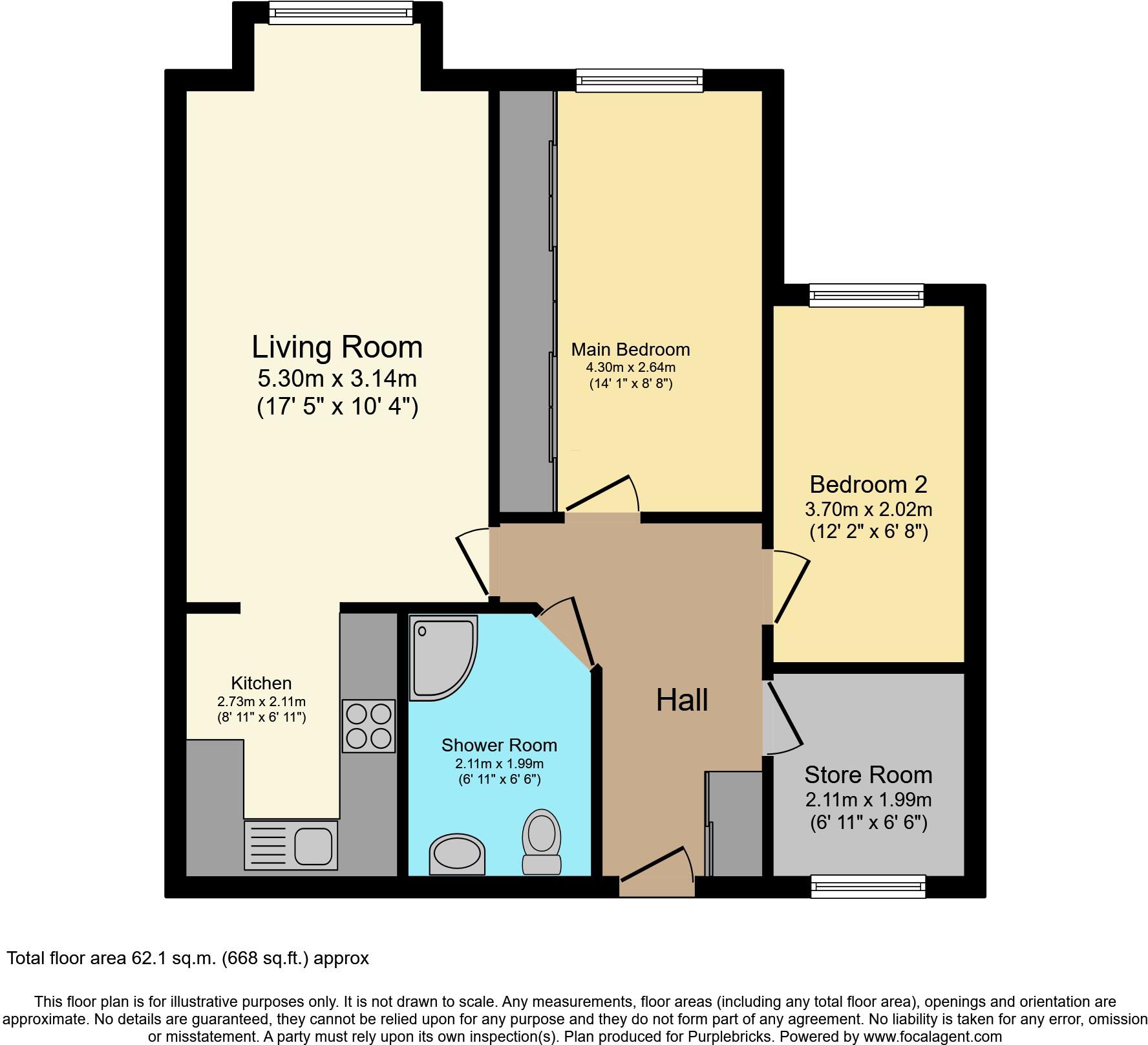 Barton Road, Manchester, M28 floorplan