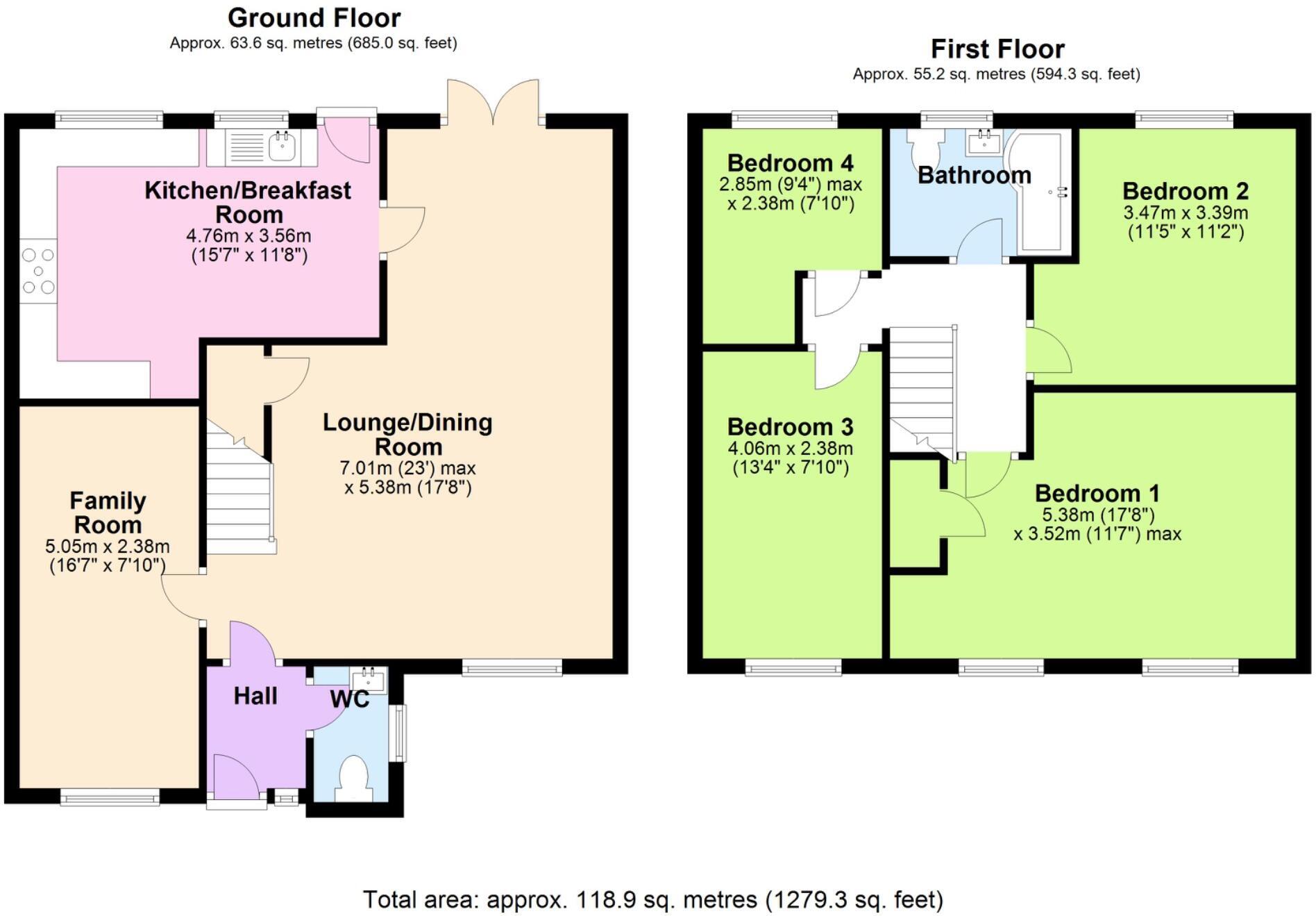 Greenhill Park, Bishop's Stortford, Hertfordshire, CM23 floorplan