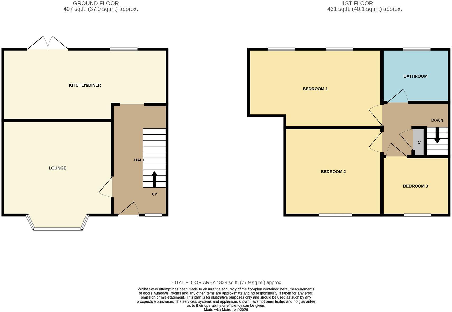 Radyr Close, Stockton-On-Tees, TS19 floorplan