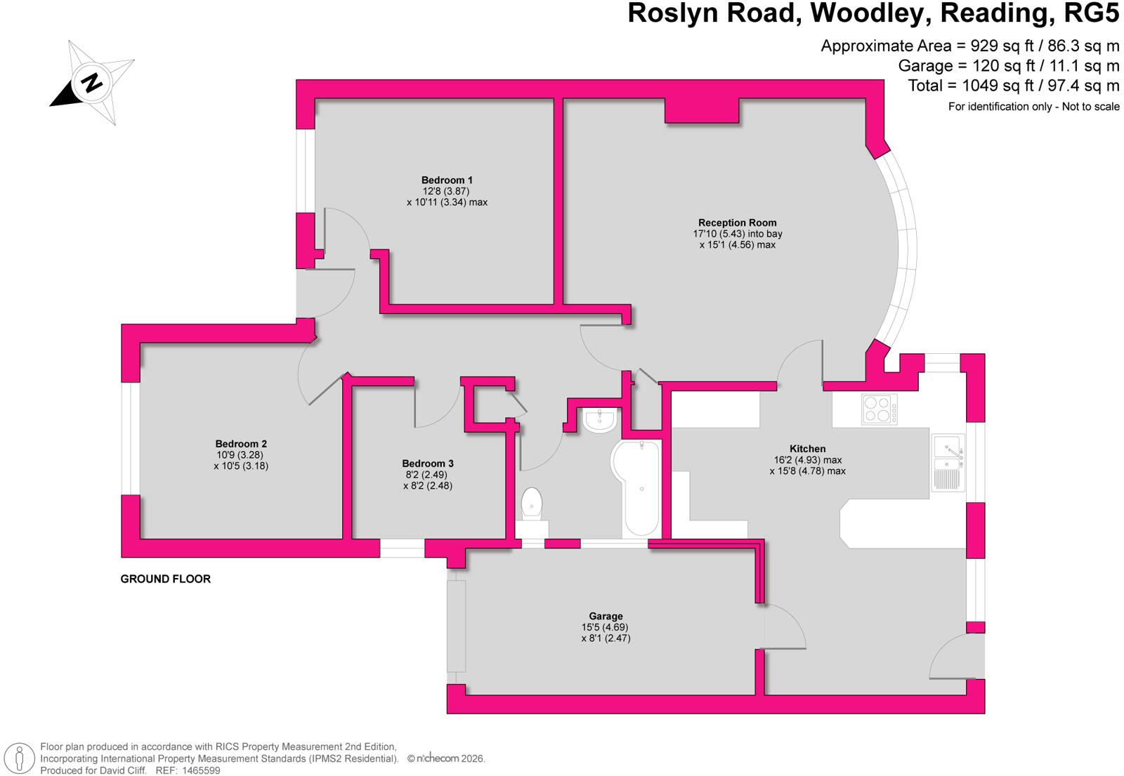 Roslyn Road, Woodley, Reading, Berkshire, RG5 floorplan