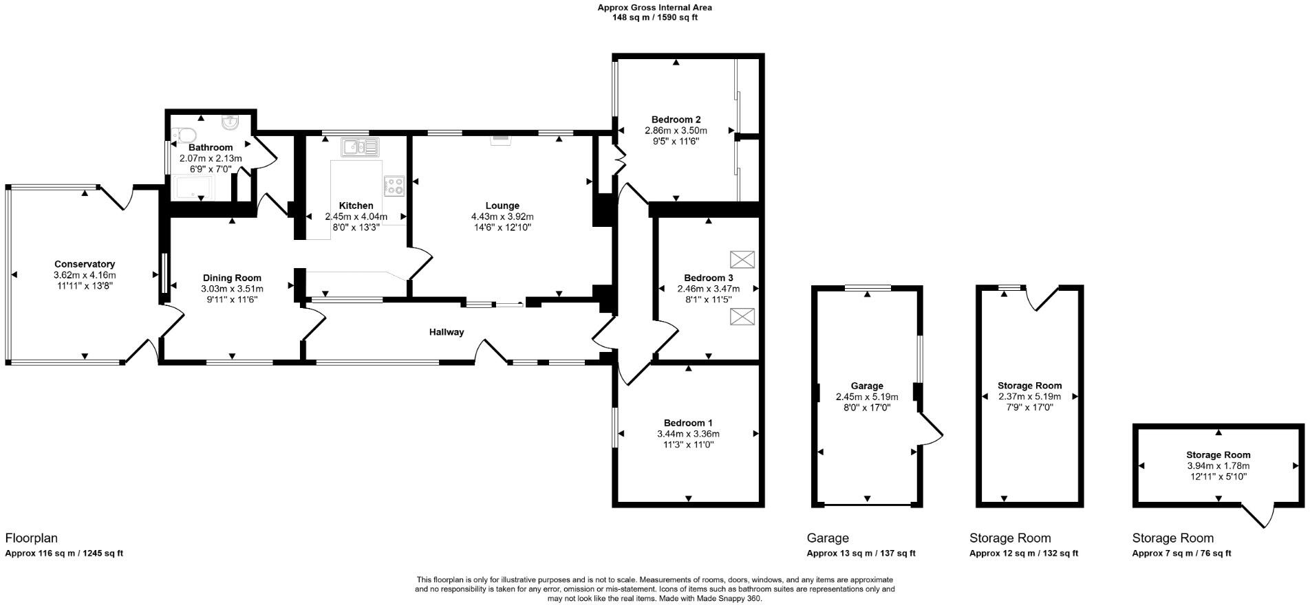 Bryn Y Felin, Dyserth. LL18 6AE floorplan