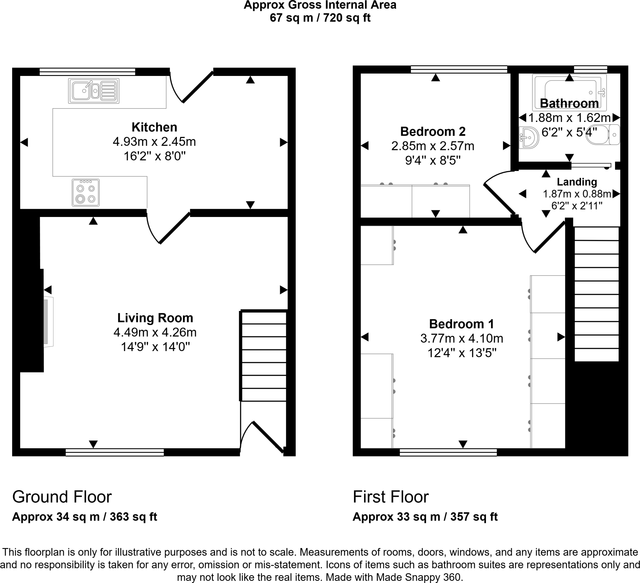 Low Graham Street, Sacriston, Durham, Durham, DH7 6NL floorplan