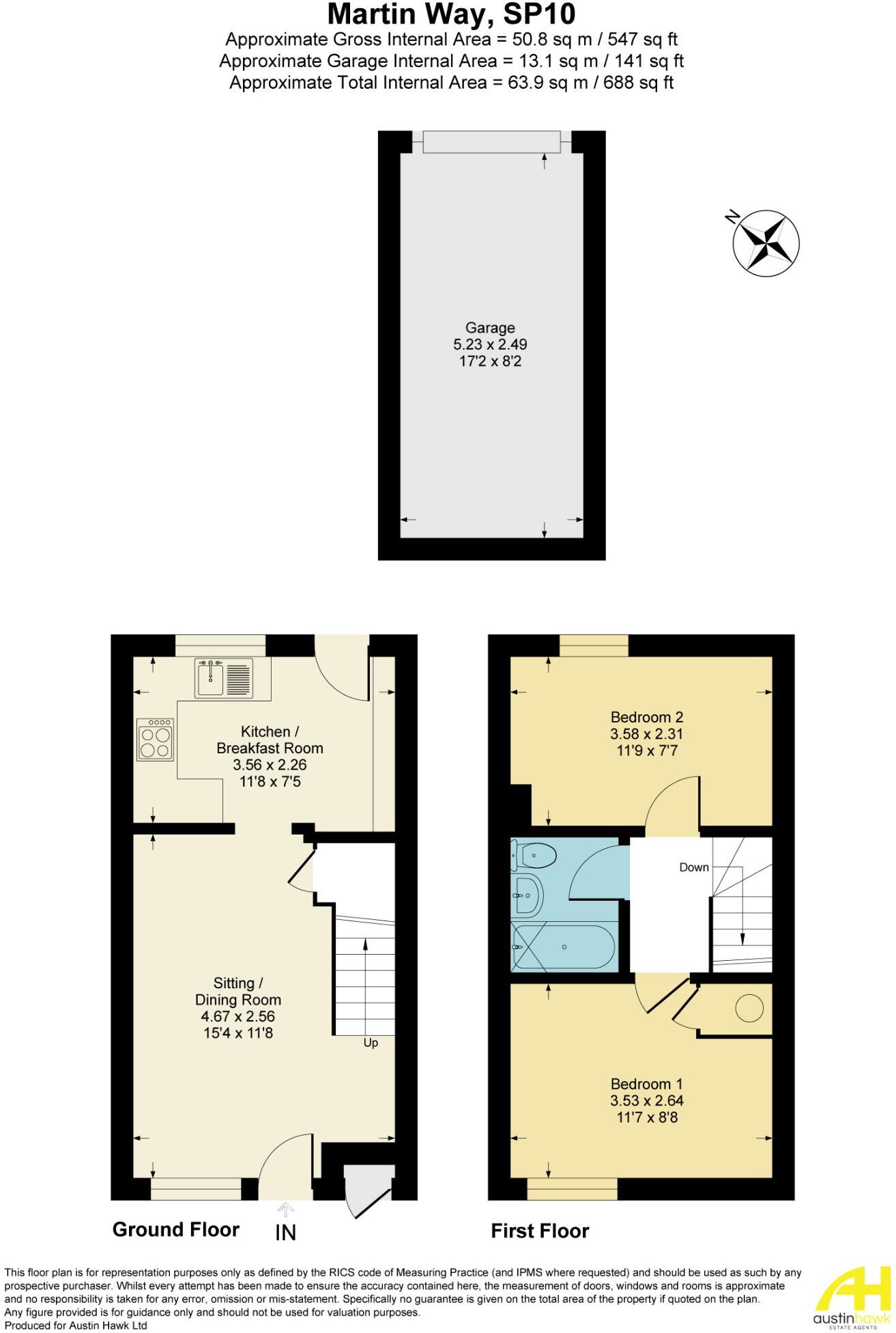 Martin Way, Andover, SP10 5PF floorplan