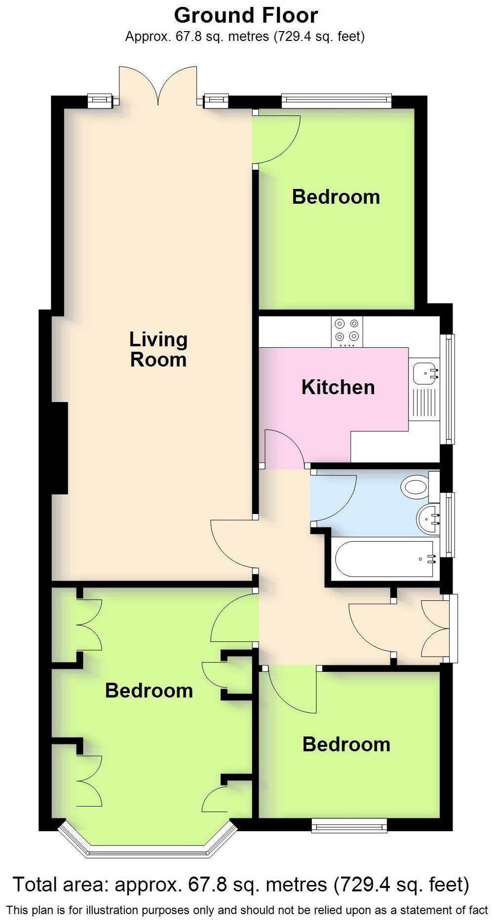 The Kent, Hillmorton, Rugby floorplan