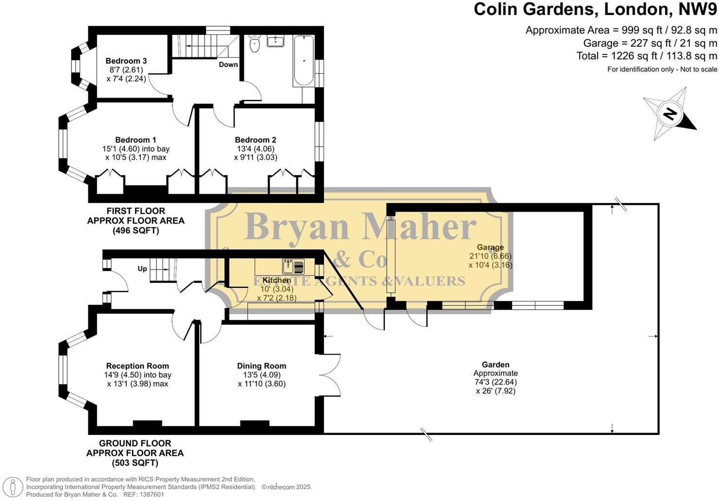 Colin Gardens, NW9 floorplan