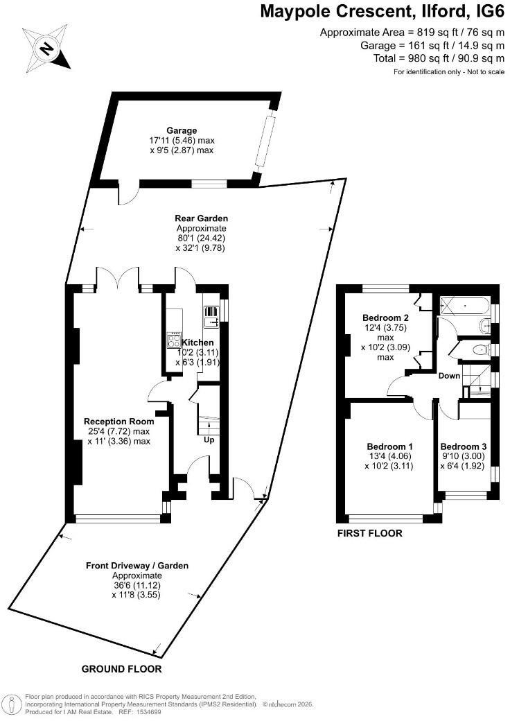 Maypole Crescent, Ilford, IG6 floorplan